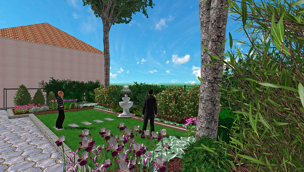 Riqualificazione giardino villa stile liberty