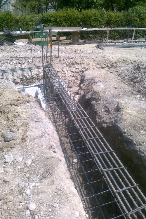 fondazioni in cemento armato Nord Cantieri 